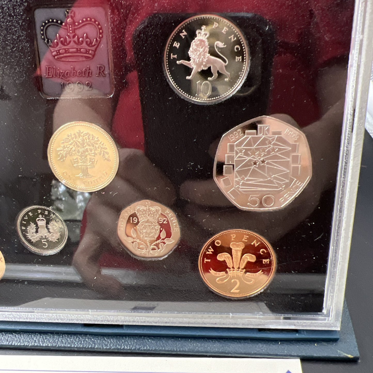 1992 United Kingdom Proof Coin Set with Box & COA #B