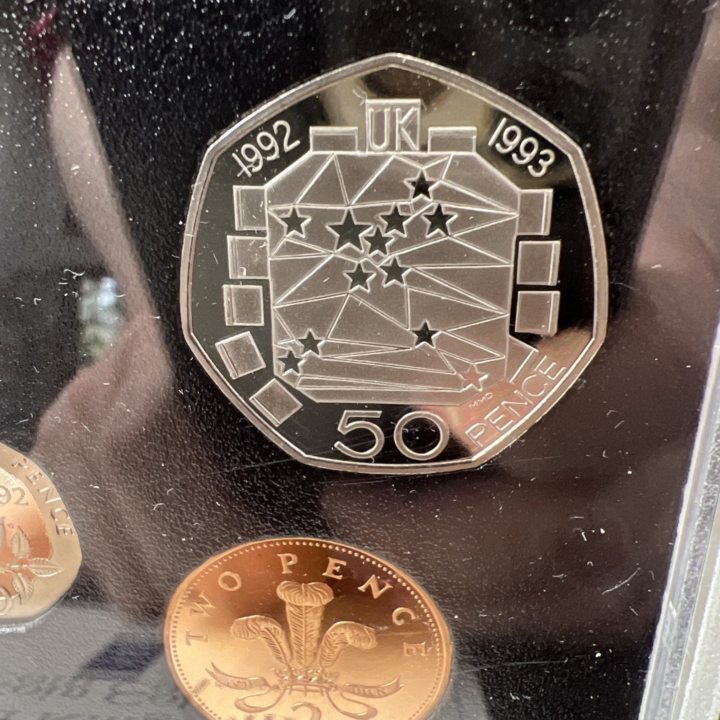 1992 United Kingdom Proof Coin Set with Box & COA #B