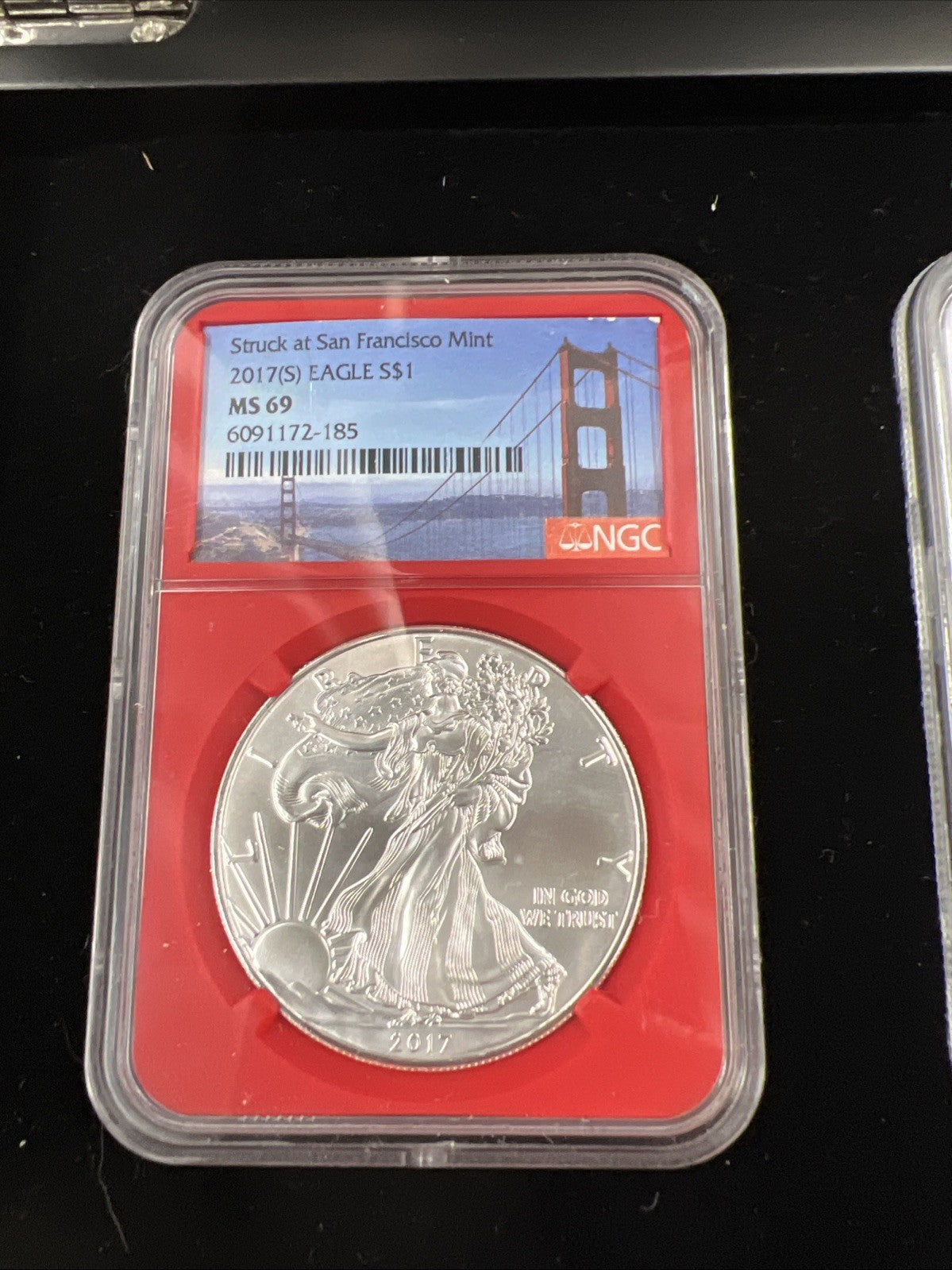 3 Coin 2017 W S P ASE Mint Mark Set 1 oz American Silver Eagle Coin NGC MS69