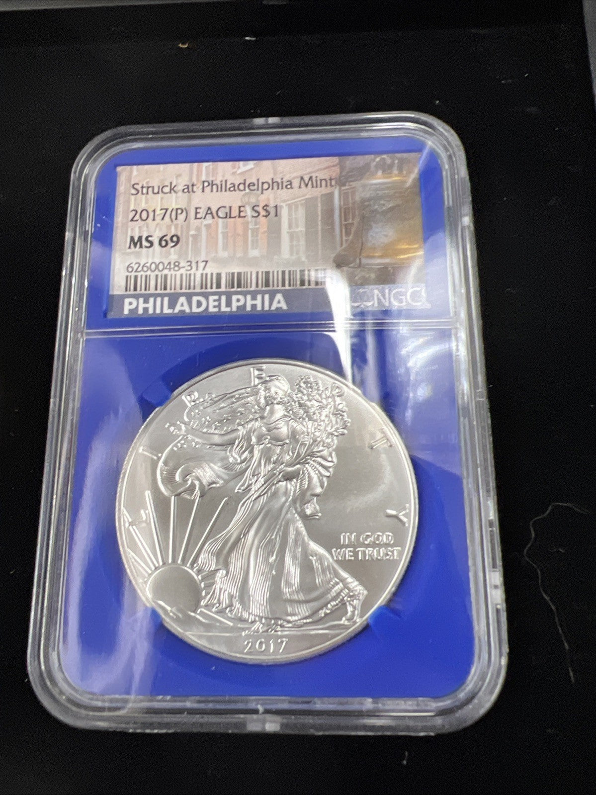 3 Coin 2017 W S P ASE Mint Mark Set 1 oz American Silver Eagle Coin NGC MS69