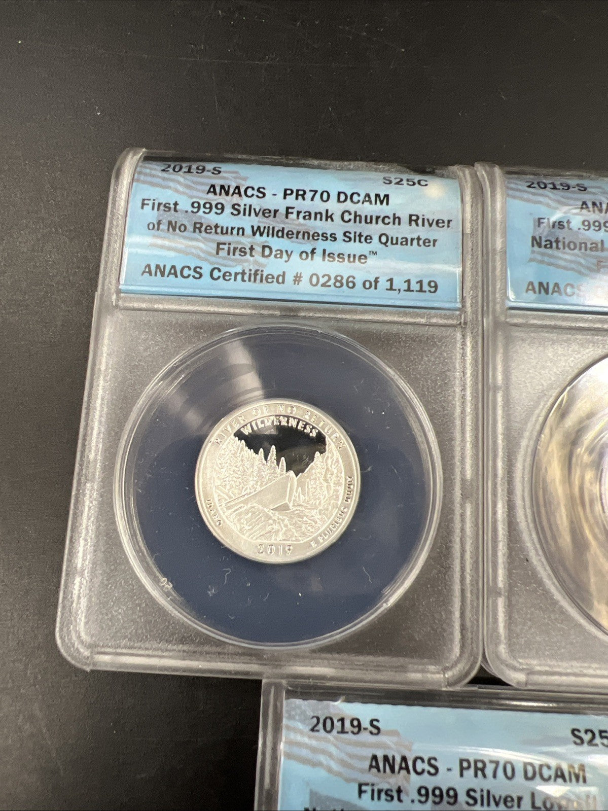 5 Coin 2019 S ATB America The Beautiful Silver Proof Quarter Set PR70 DCAM ANACS