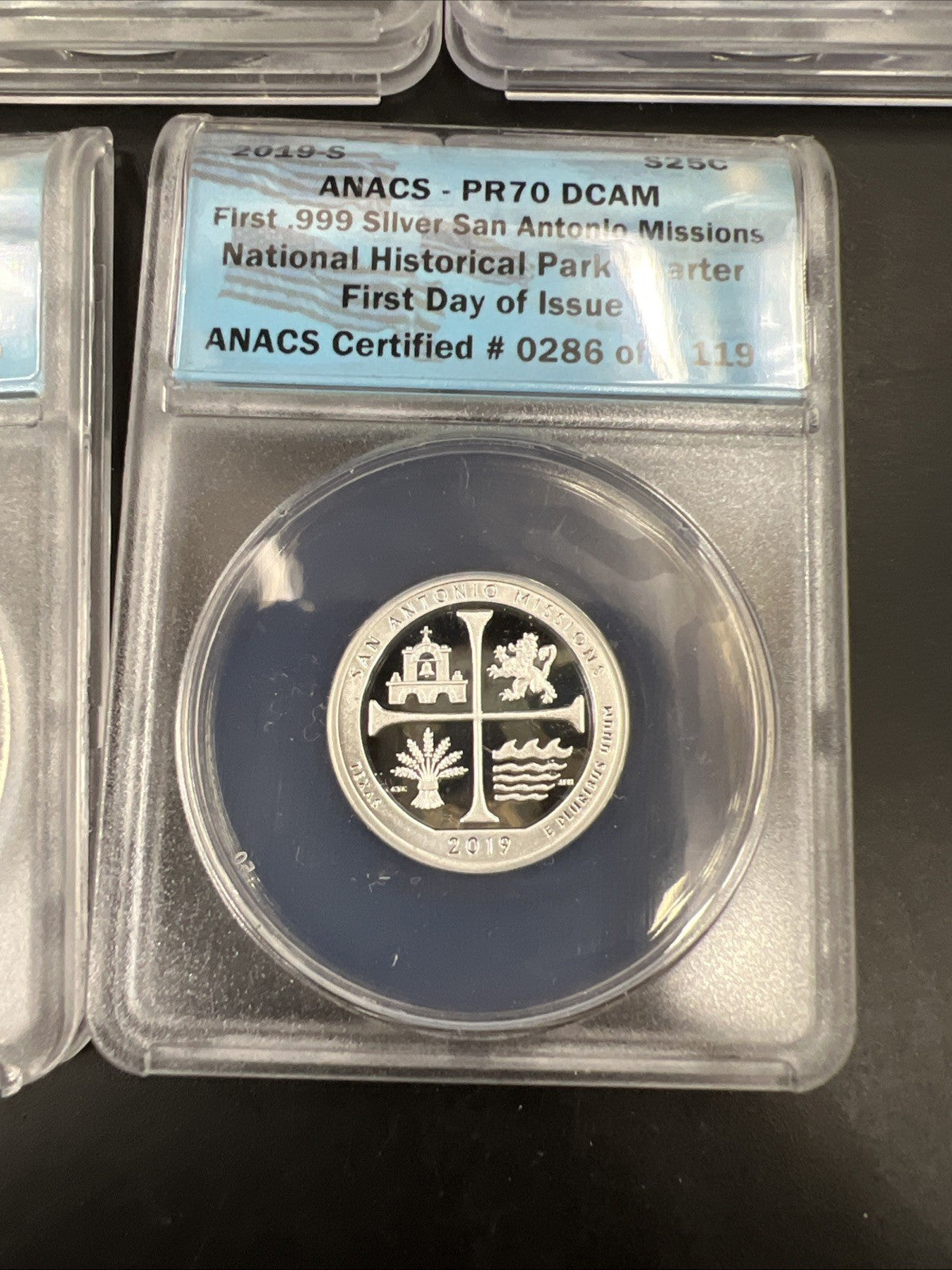 5 Coin 2019 S ATB America The Beautiful Silver Proof Quarter Set PR70 DCAM ANACS