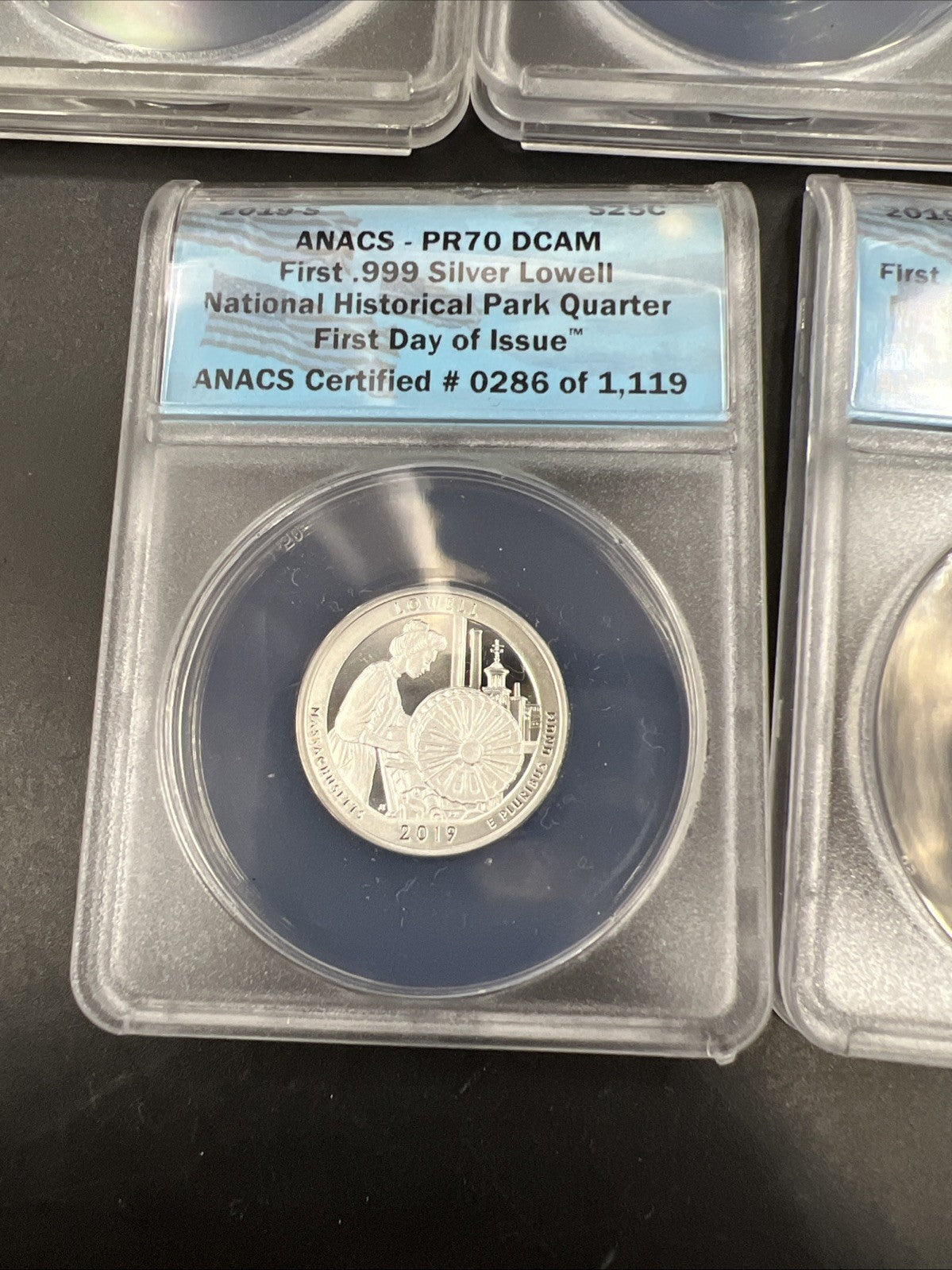 5 Coin 2019 S ATB America The Beautiful Silver Proof Quarter Set PR70 DCAM ANACS