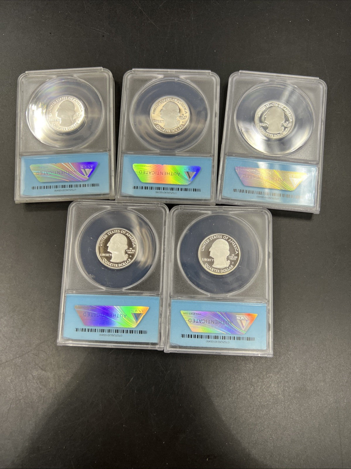 5 Coin 2019 S ATB America The Beautiful Silver Proof Quarter Set PR70 DCAM ANACS
