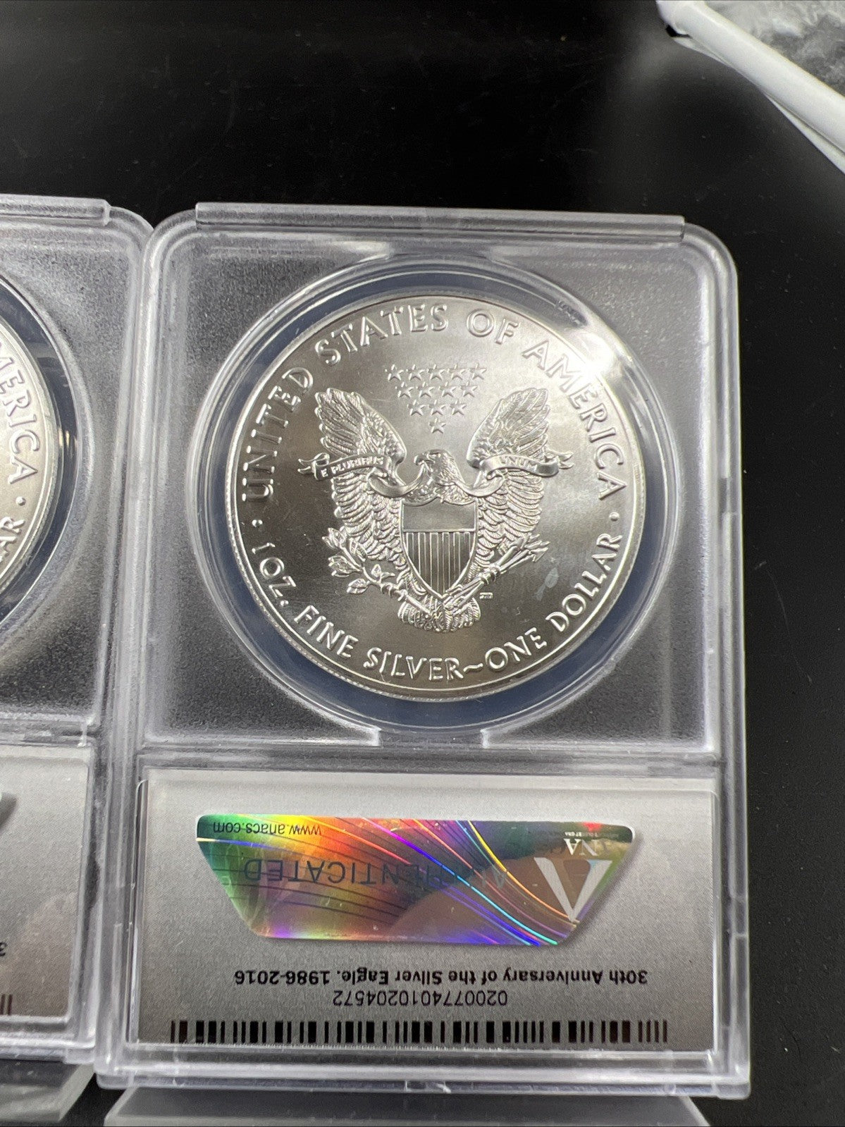 3 Coin 2016 W S P ASE Mint Mark Set 1 oz American Silver Eagle Coin ANACS MS69