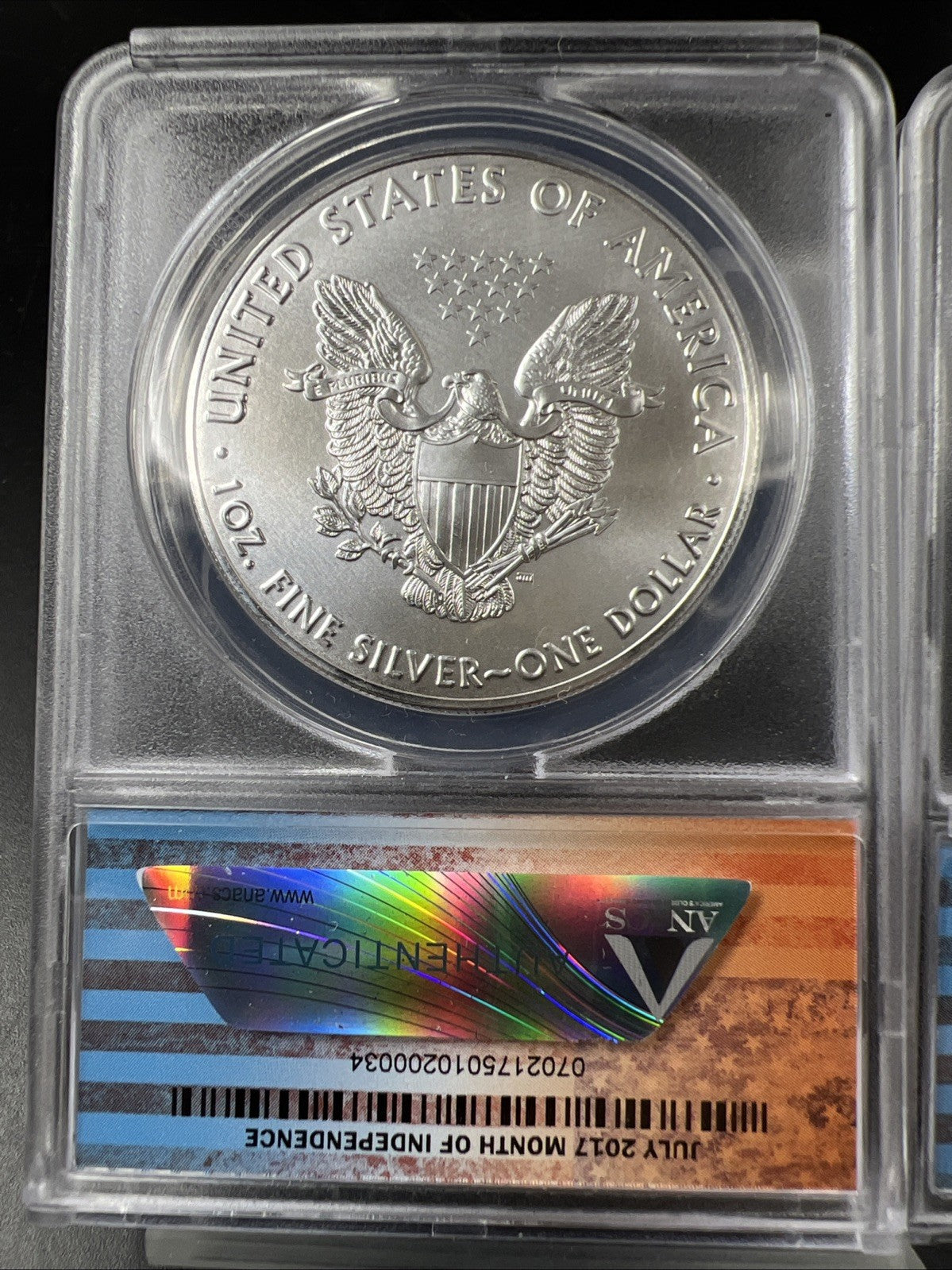 3 Coin 2017 W S P ASE Mint Mark Set 1 oz American Silver Eagle Coins ANACS MS69