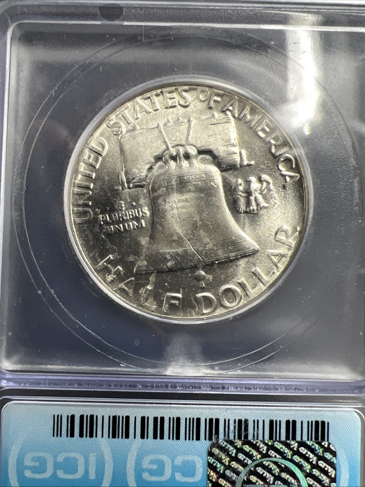 1952 P 50c Franklin Half Dollar Coin Gem BU Certified Some Toning MS65 ICG