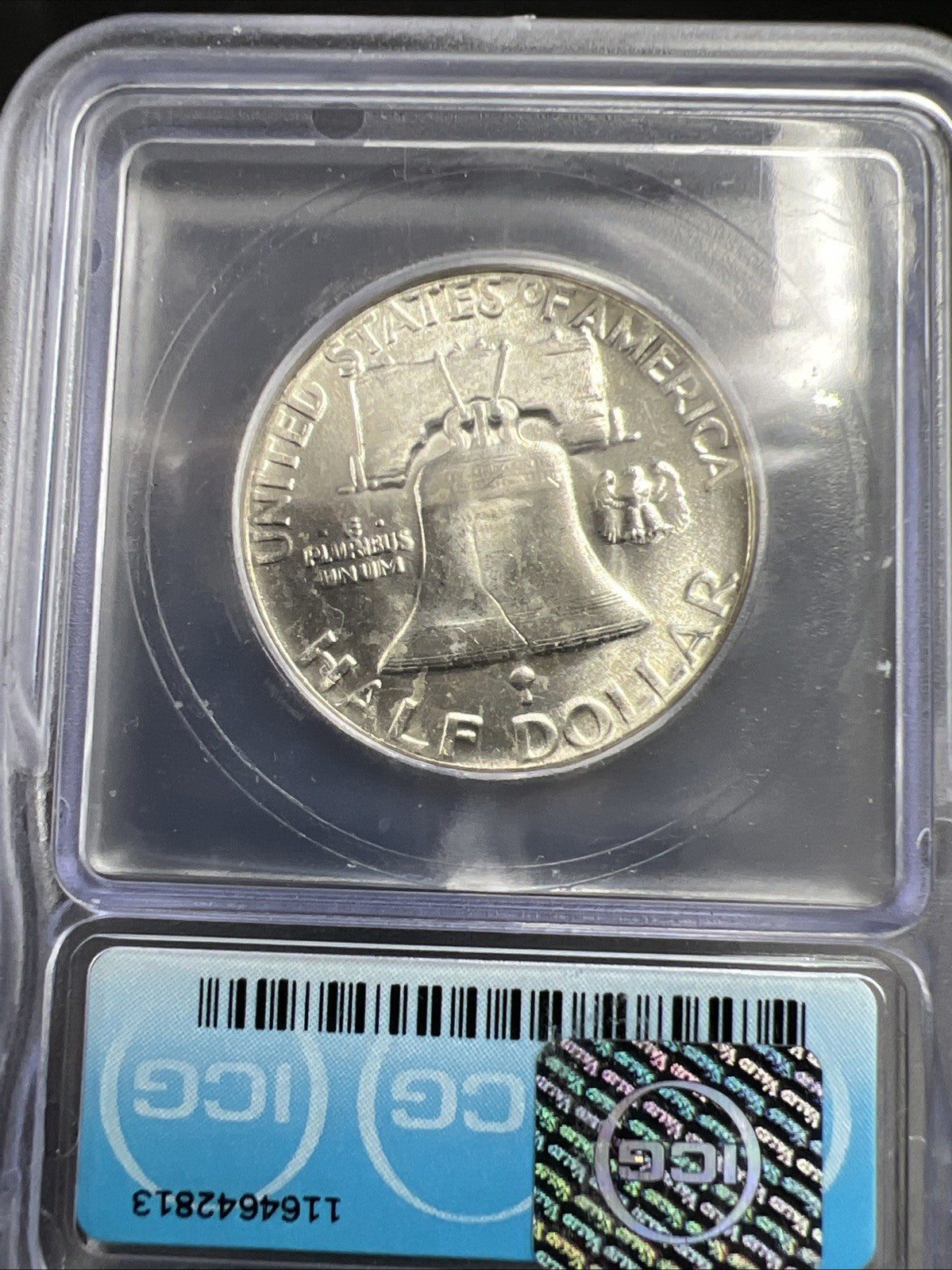 1952 P 50c Franklin Half Dollar Coin Gem BU Certified Some Toning MS65 ICG