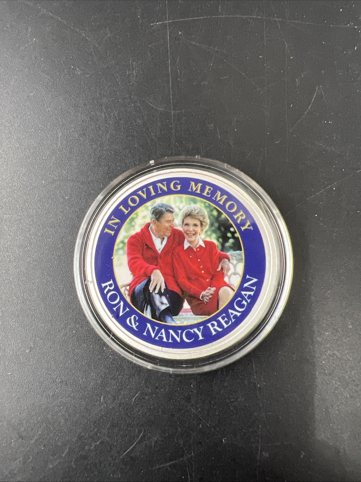In Memory of Ron & Nancy Reagan 1 Oz Silver Memorial Medallion Coin SKU#B
