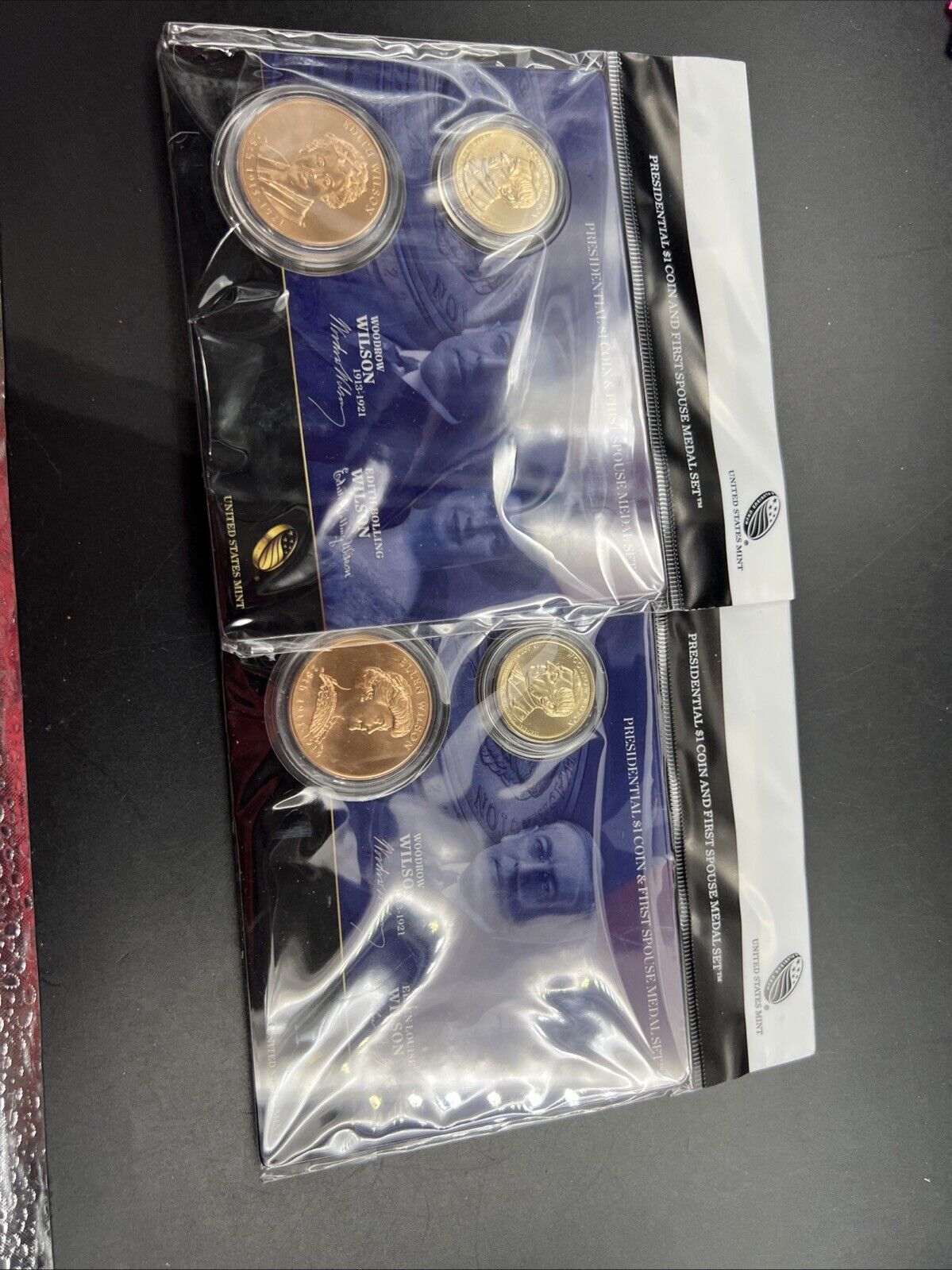 2013 Woodrow & Edith Wilson First Spouse $1 Presidential Coin & Medal Set OGP