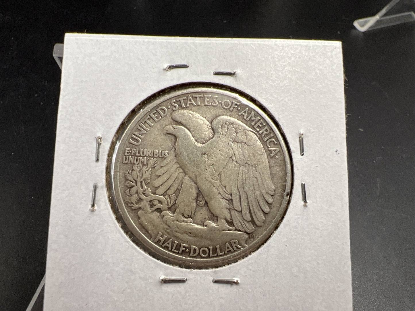 1942 50c Walking Liberty Silver Half Dollar Coin Counterstamped G R 1 W Circ