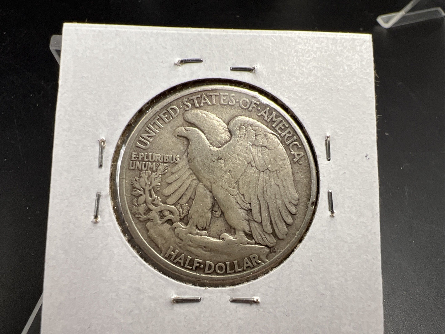 1942 50c Walking Liberty Silver Half Dollar Coin Counterstamped G R 1 W Circ