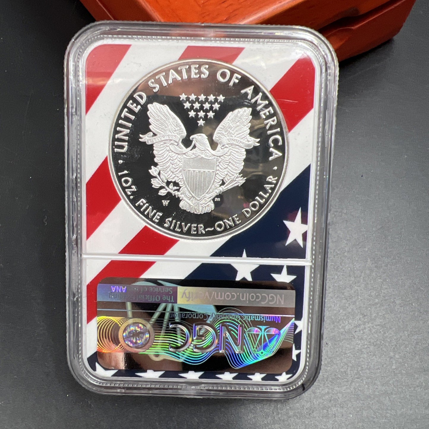 2018 W 1 oz American Silver Eagle Coin $1 NGC PF70 UCAM Congratulations Set USA