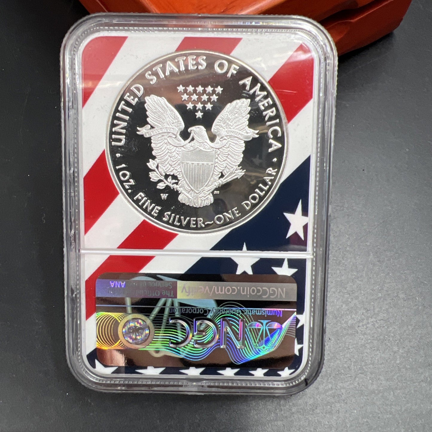 2018 W 1 oz American Silver Eagle Coin $1 NGC PF70 UCAM Congratulations Set USA