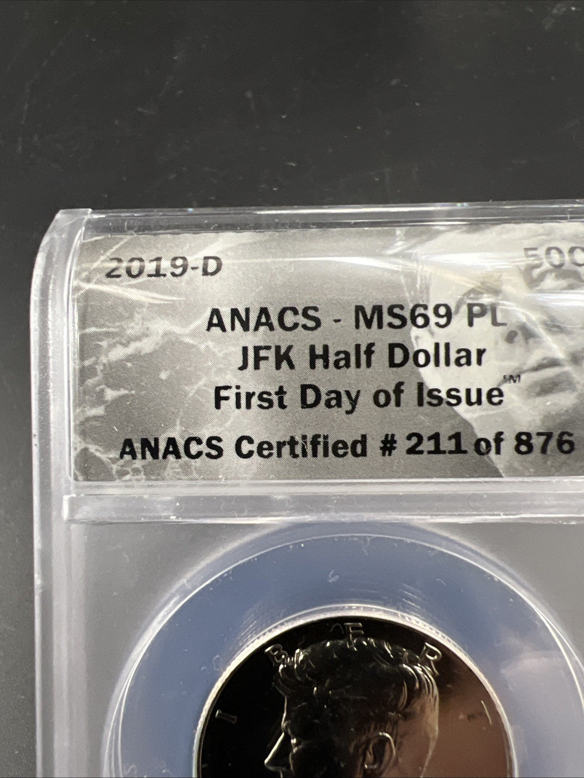 2019 D 50c Kennedy Copper Nickel Half Dollar Coin ANACS MS69 PL Proof Like
