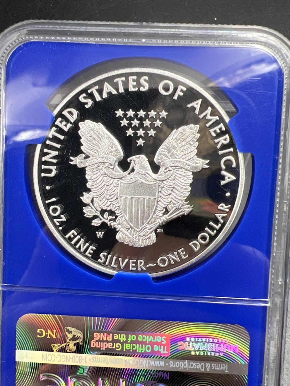 2016 W 1 Oz American Silver Eagle Coin Proof Lettered Edge PF70 UCAM NGC