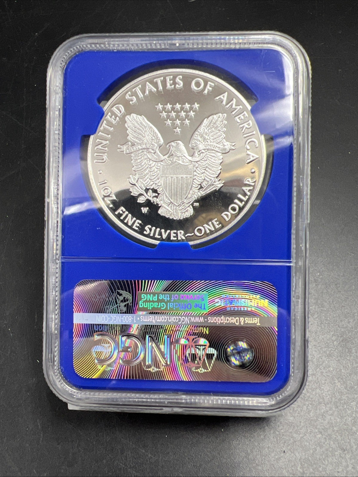 2016 W 1 Oz American Silver Eagle Coin Proof Lettered Edge PF70 UCAM NGC