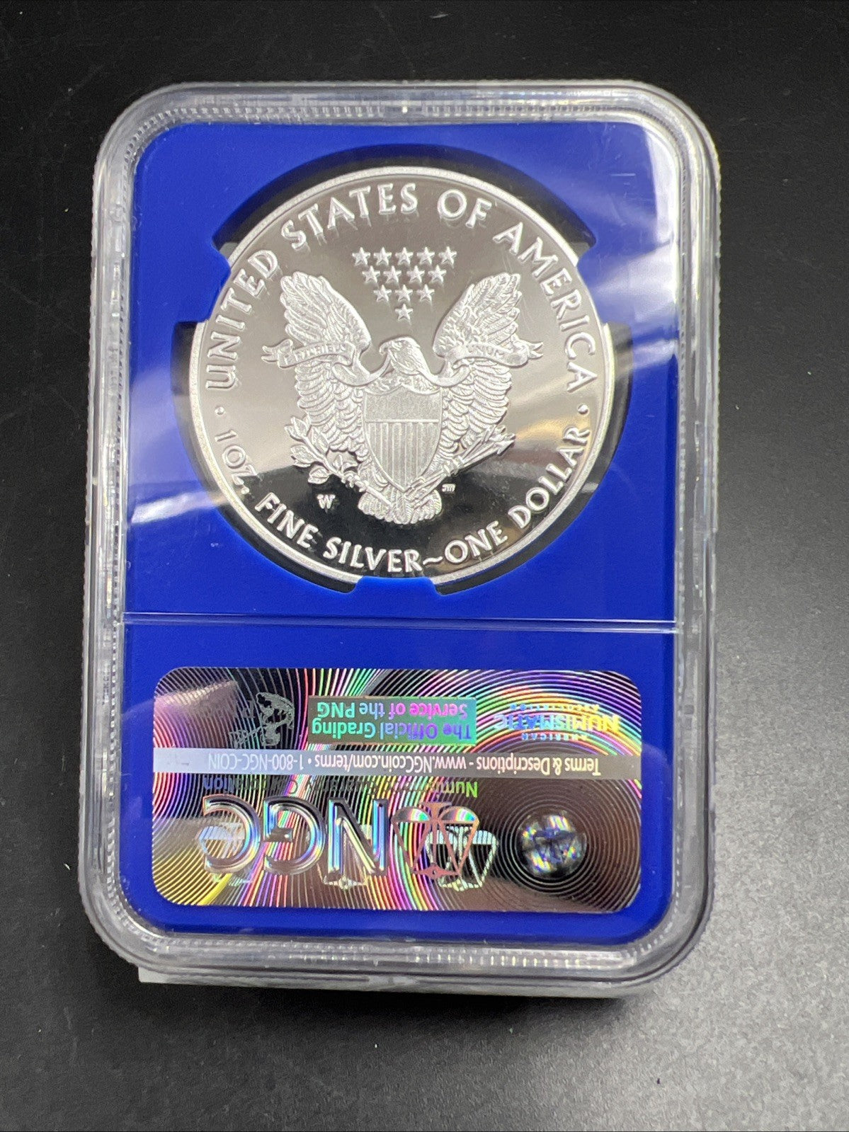 2016 W 1 Oz American Silver Eagle Coin Proof Lettered Edge PF70 UCAM NGC