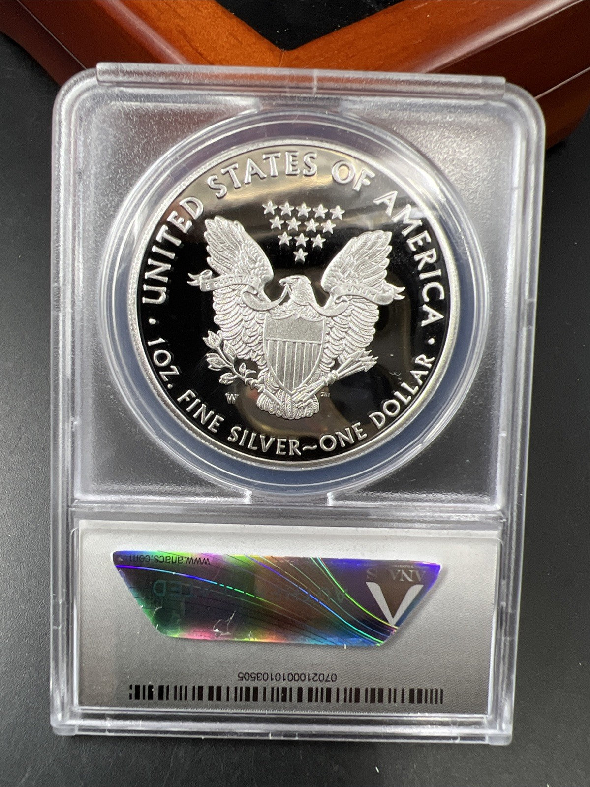 2017 W 1 Oz Proof ASE American Silver Eagle Coin ANACS PR70 DCAM w/ Box