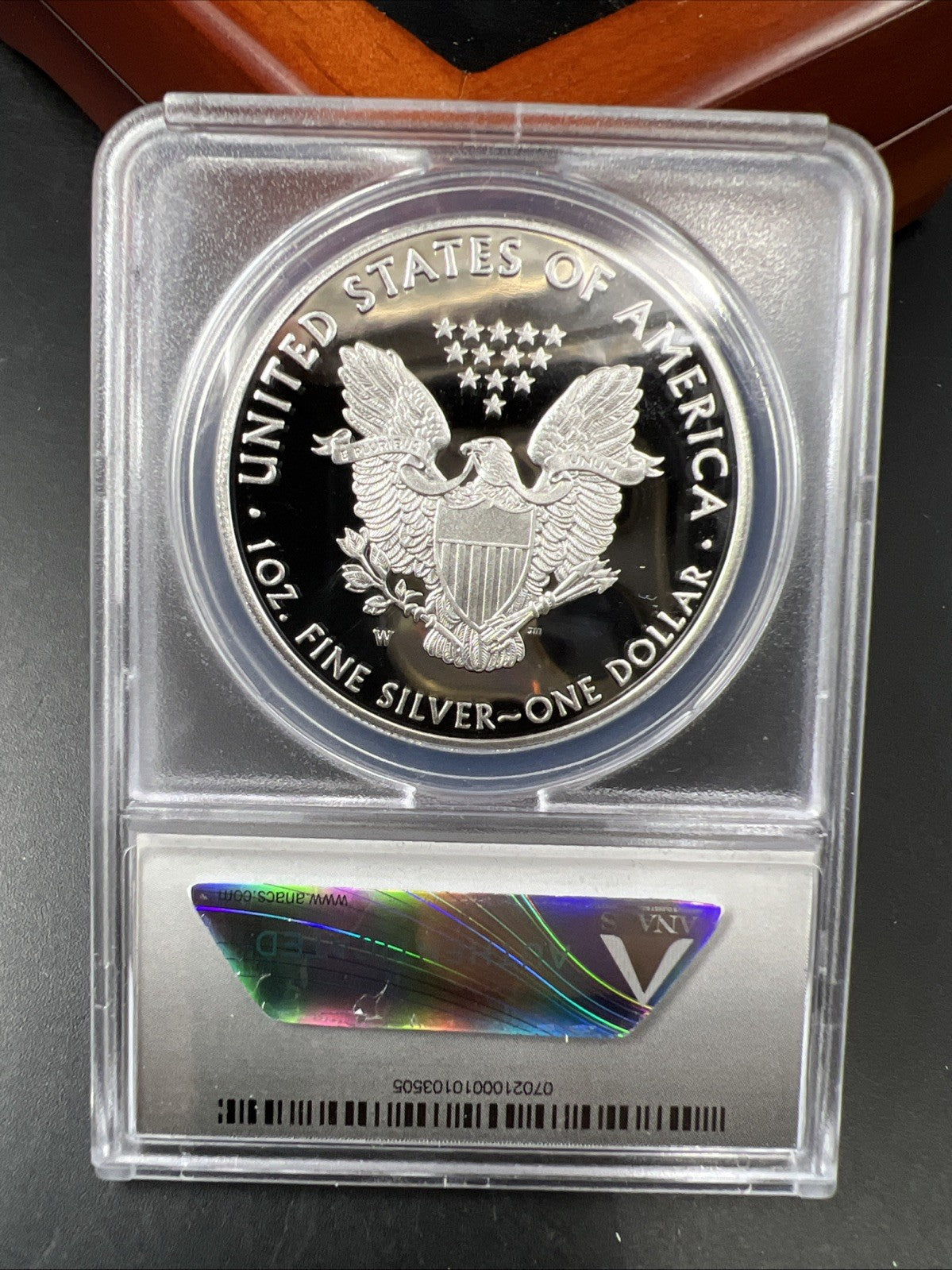 2017 W 1 Oz Proof ASE American Silver Eagle Coin ANACS PR70 DCAM w/ Box