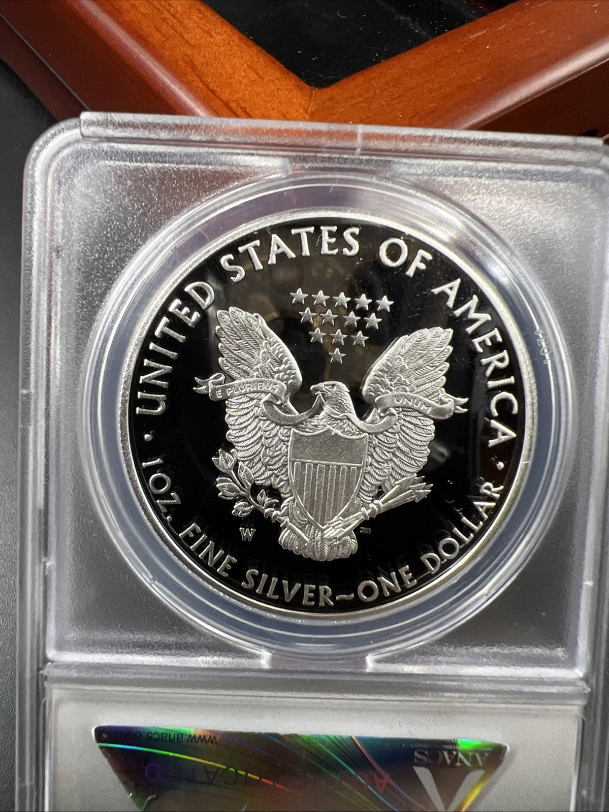 2017 W 1 Oz Proof ASE American Silver Eagle Coin ANACS PR70 DCAM w/ Box