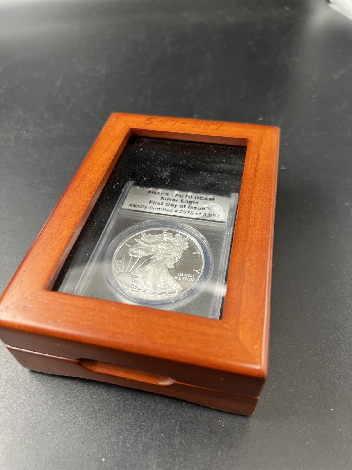 2017 W 1 Oz Proof ASE American Silver Eagle Coin ANACS PR70 DCAM w/ Box