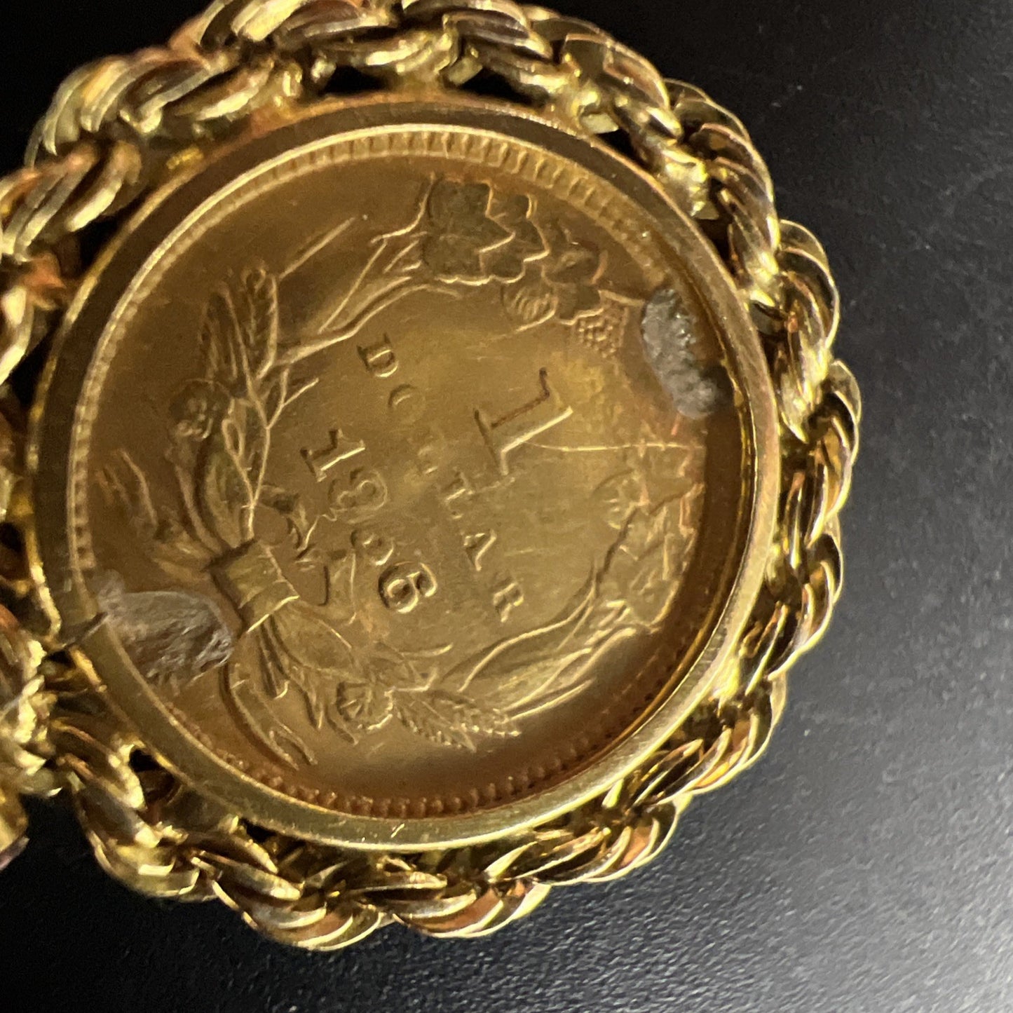 1856 G$1 Gold $1 Princess Head Dollar Coin AU Details Damaged Jewelry