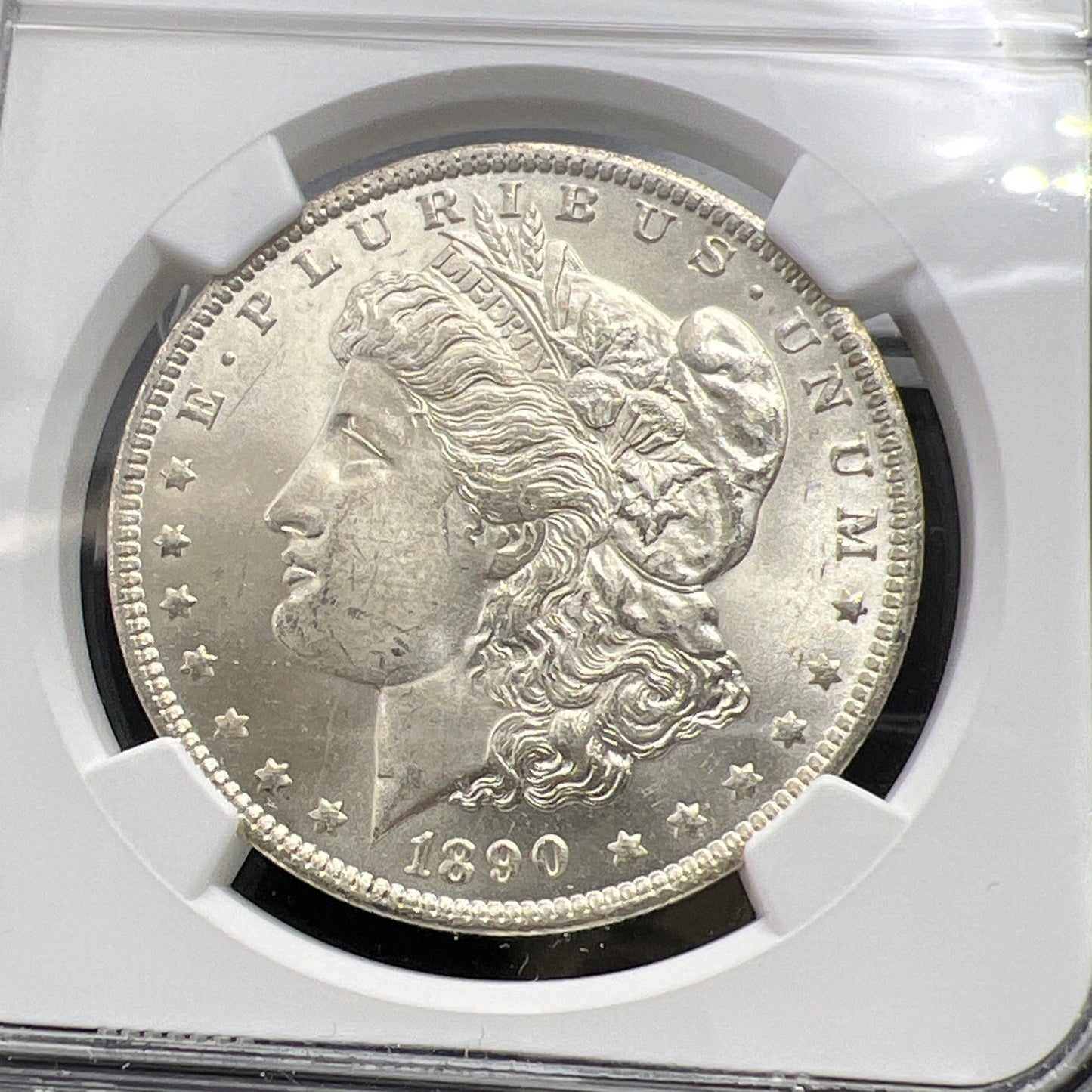 1890 O Morgan Silver Dollar Coin MS64 Choice BU Vam 7A Spiked Eagle Variety #011