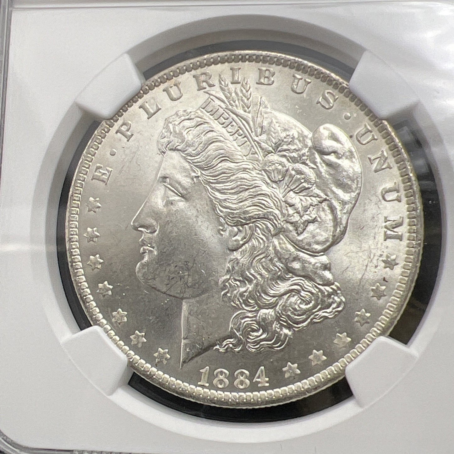 1884 O $1 Morgan Dollar Coin NGC MS65 GEM BU VAM 7 & Slanted Date