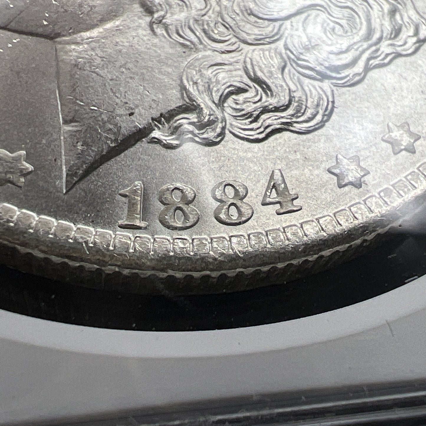 1884 O $1 Morgan Dollar Coin NGC MS65 GEM BU VAM 7 & Slanted Date