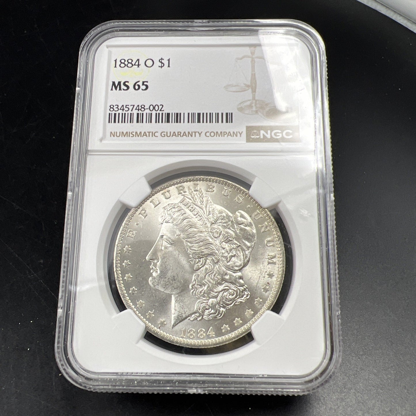 1884 O $1 Morgan Dollar Coin NGC MS65 GEM BU VAM 7 & Slanted Date