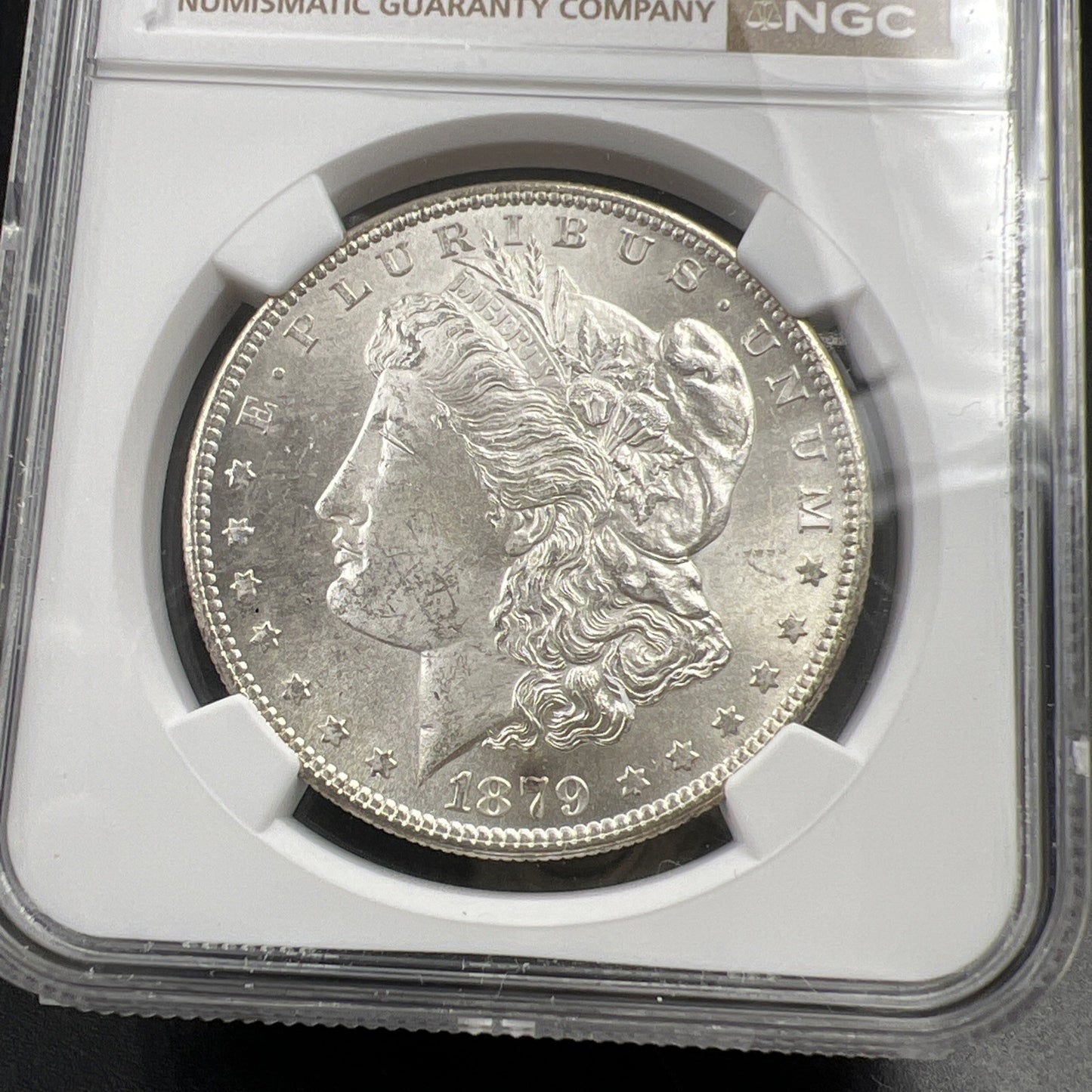 1879 S $1 Morgan Silver Dollar Coin CH BU NGC MS64 VAM 27 Double Date Variety