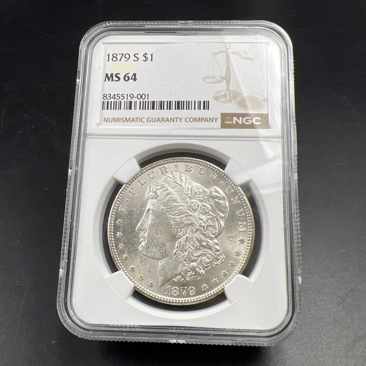 1879 S $1 Morgan Silver Dollar Coin CH BU NGC MS64 VAM 27 Double Date Variety