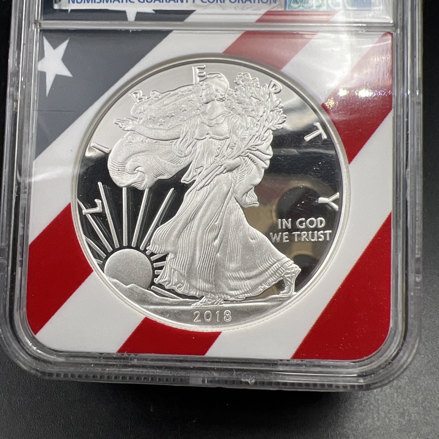 2018 W Proof ASE American Silver Eagle Coin NGC PF70 UCAM #058