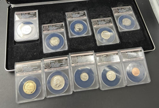 Complete 10 Coin 2017 S Enhanced Uncirculated Set ANACS EU70 FDOI First Day