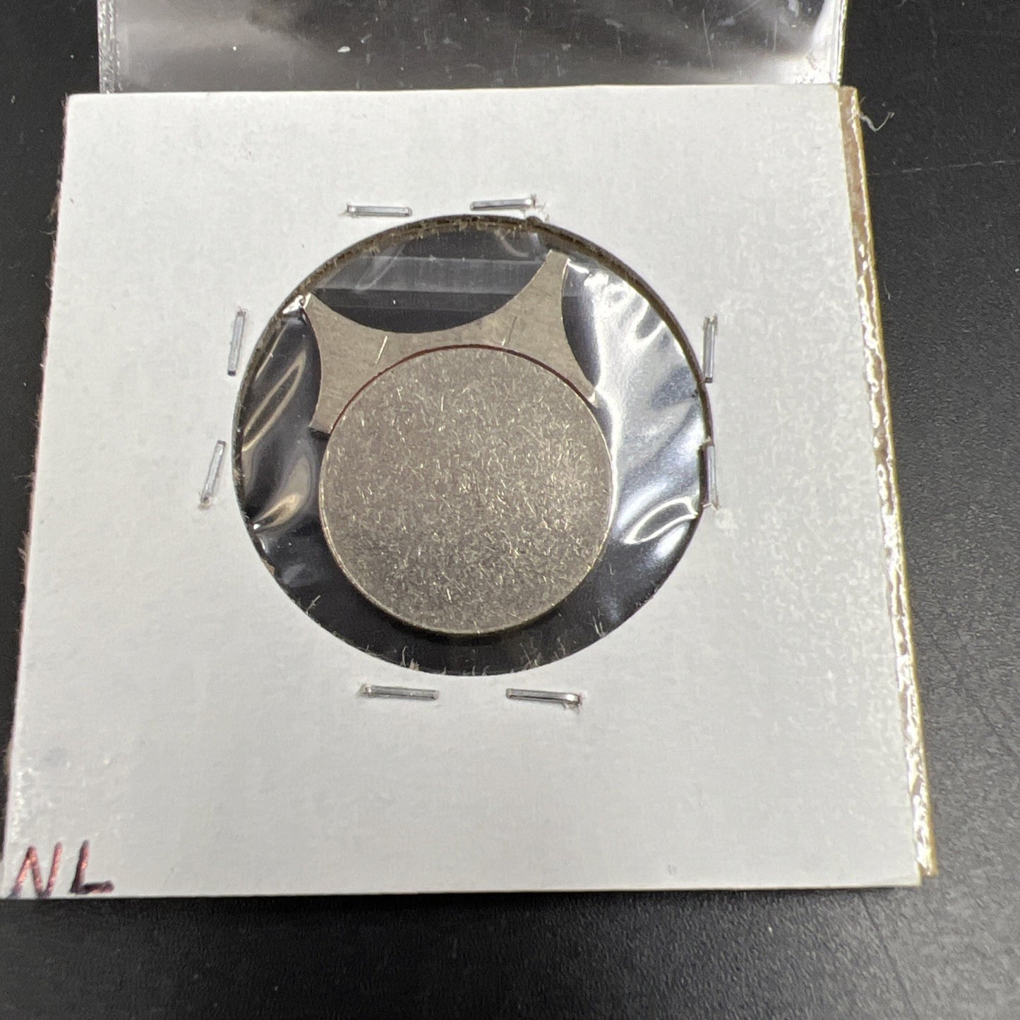 Type 2 Copper Nickel Dime Planchet Blank Error with Webbing