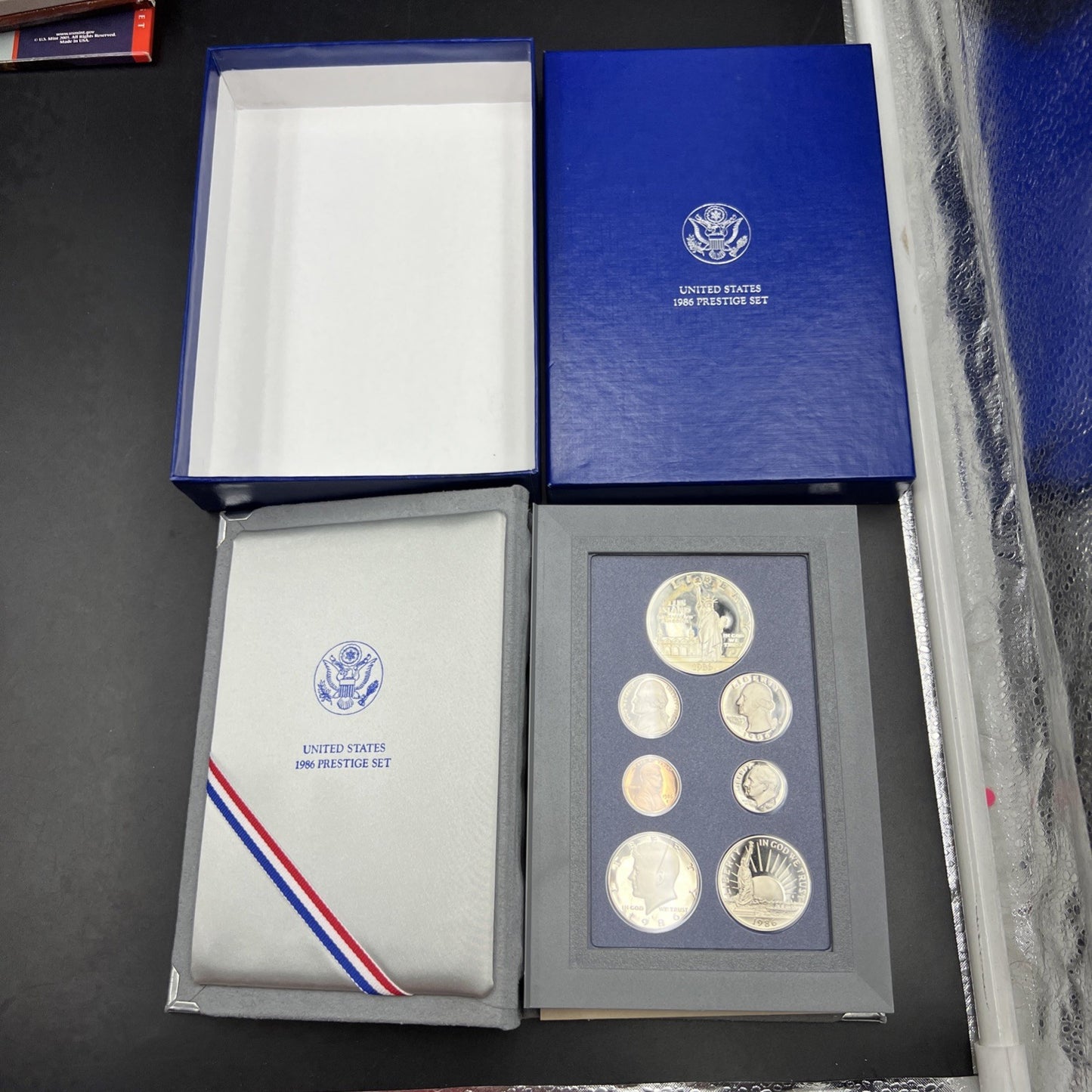 1986 S US Mint Prestige Proof Set OGP used Box NO COA
