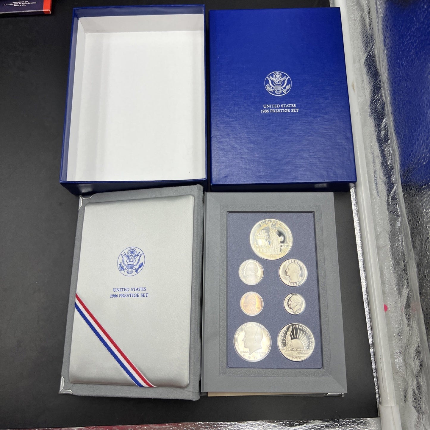 1986 S US Mint Prestige Proof Set OGP used Box NO COA