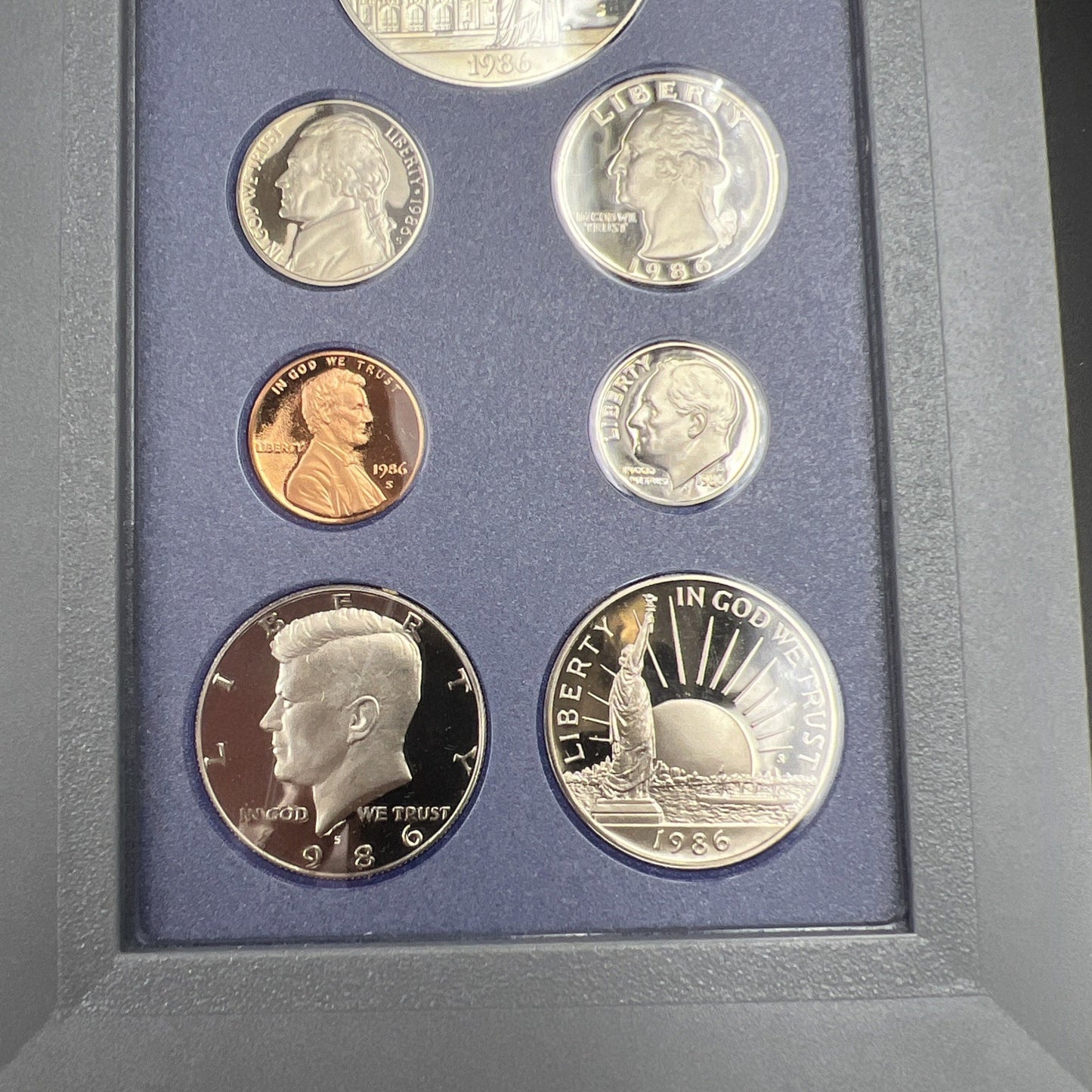 1986 S US Mint Prestige Proof Set OGP used Box NO COA