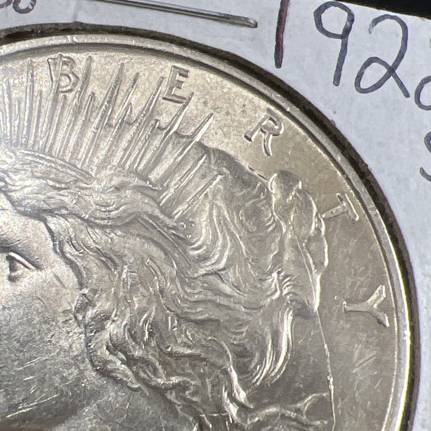 1922 S $1 Peace Silver Dollar Coin Die Cracks + Uneven planchet VAM CH AU