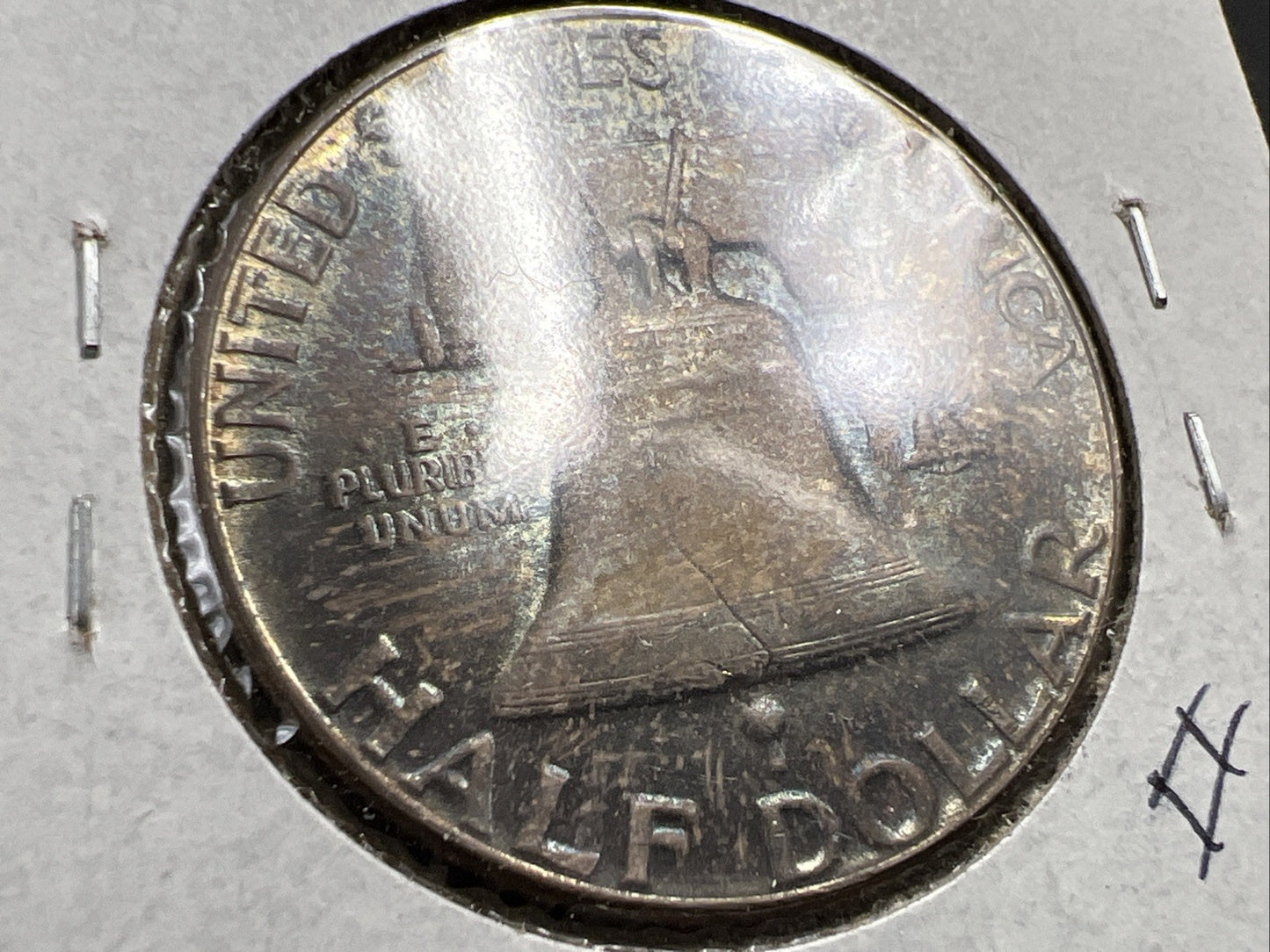 1955 P Bugs Bunny Franklin Half Dollar Coin CH FBL BU UNC PQ * Toning FS-401 #F