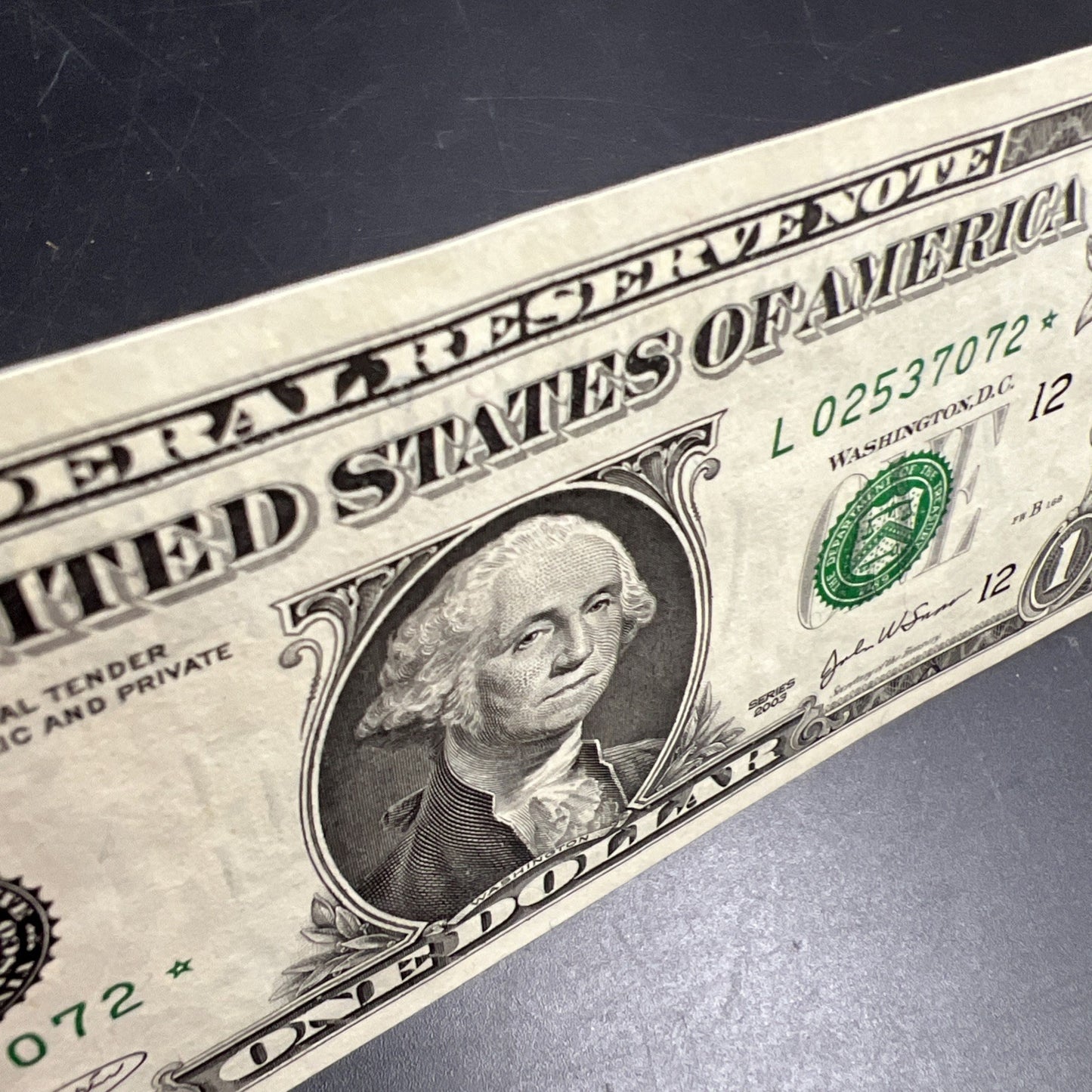 2003 $1 * Star Note FRN Federal Reserve Note XF EF Extra Fine Circ #072