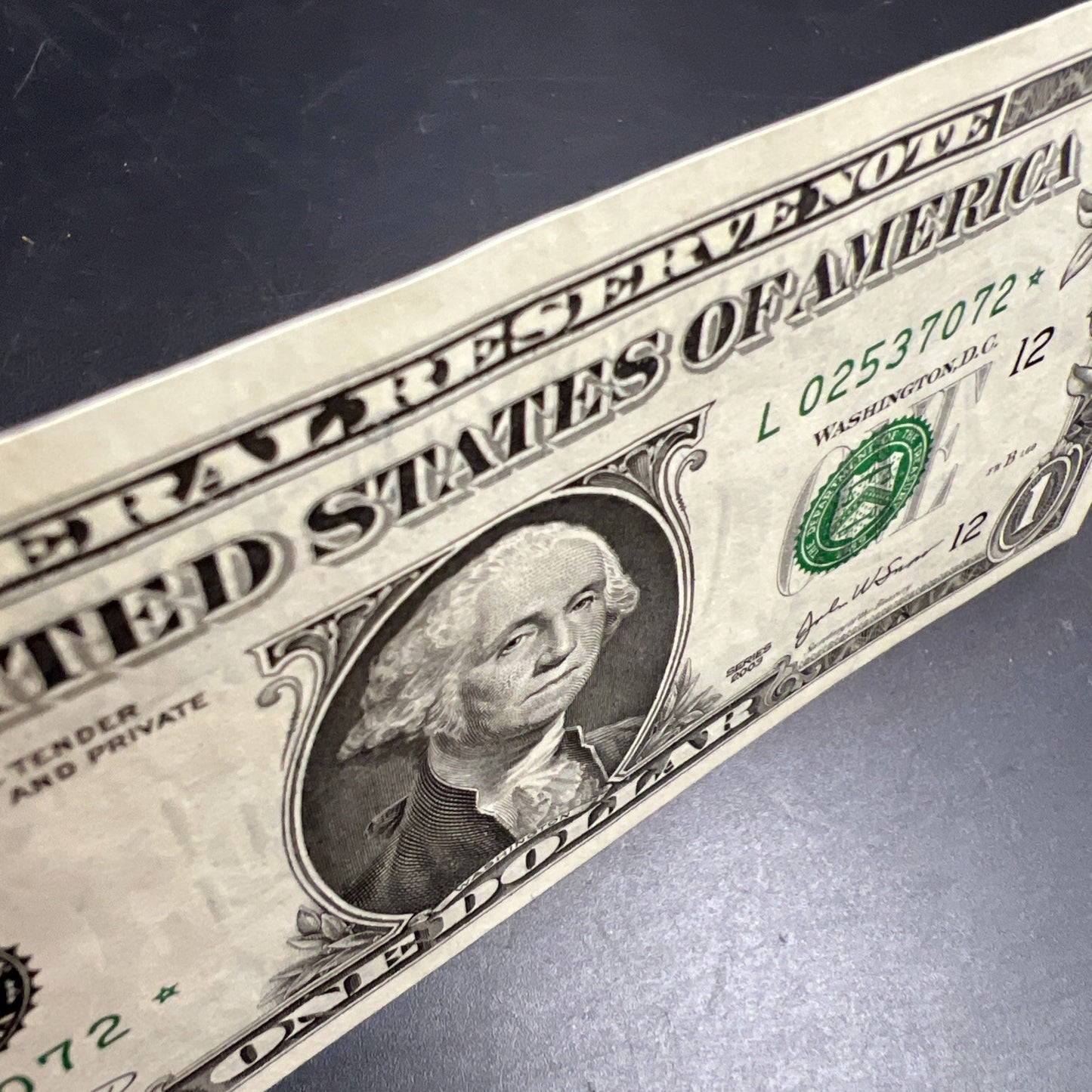 2003 $1 * Star Note FRN Federal Reserve Note XF EF Extra Fine Circ #072