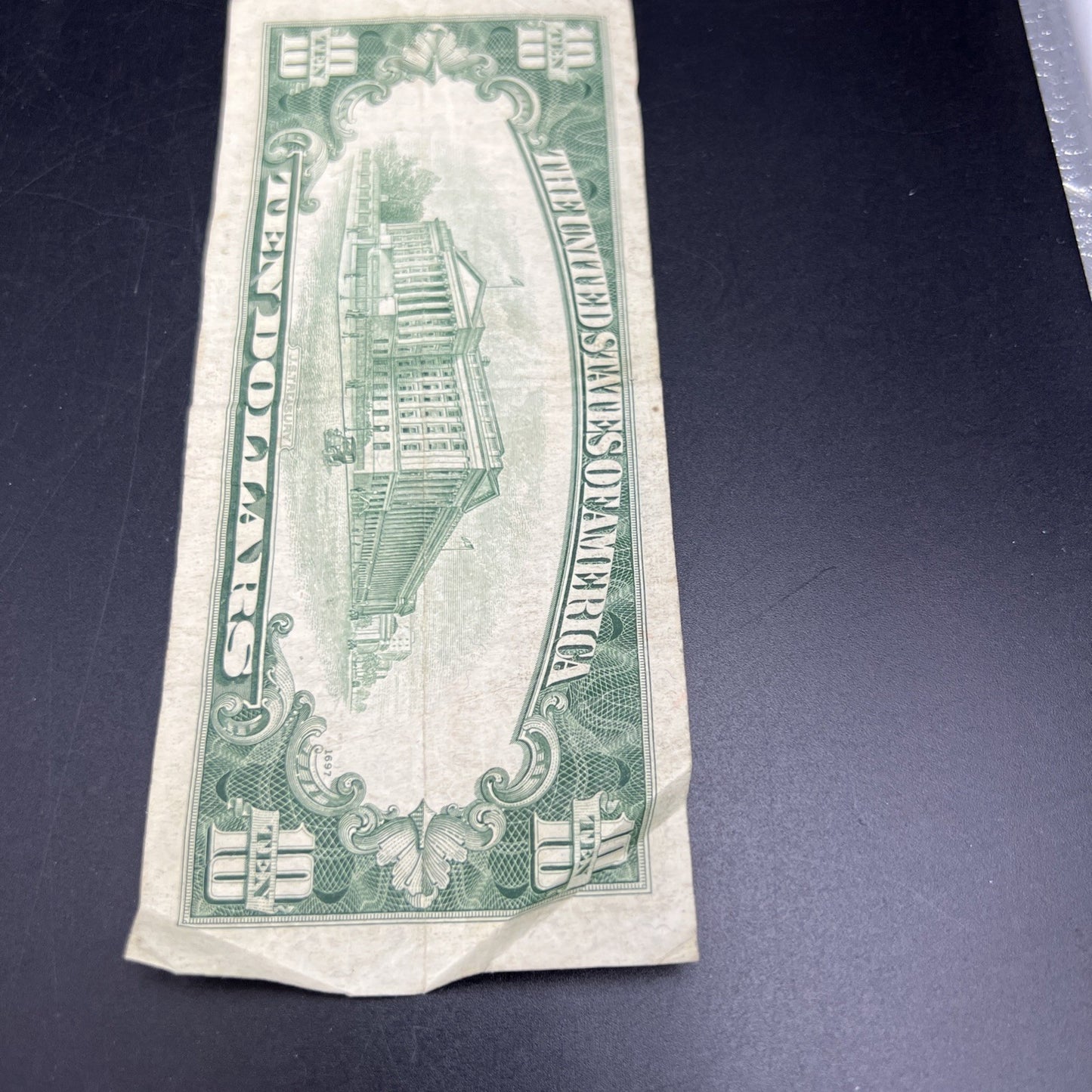 1950 C $10 Green Seal FRN Federal Reserve Note VG Circ #1944 Neat Serial #