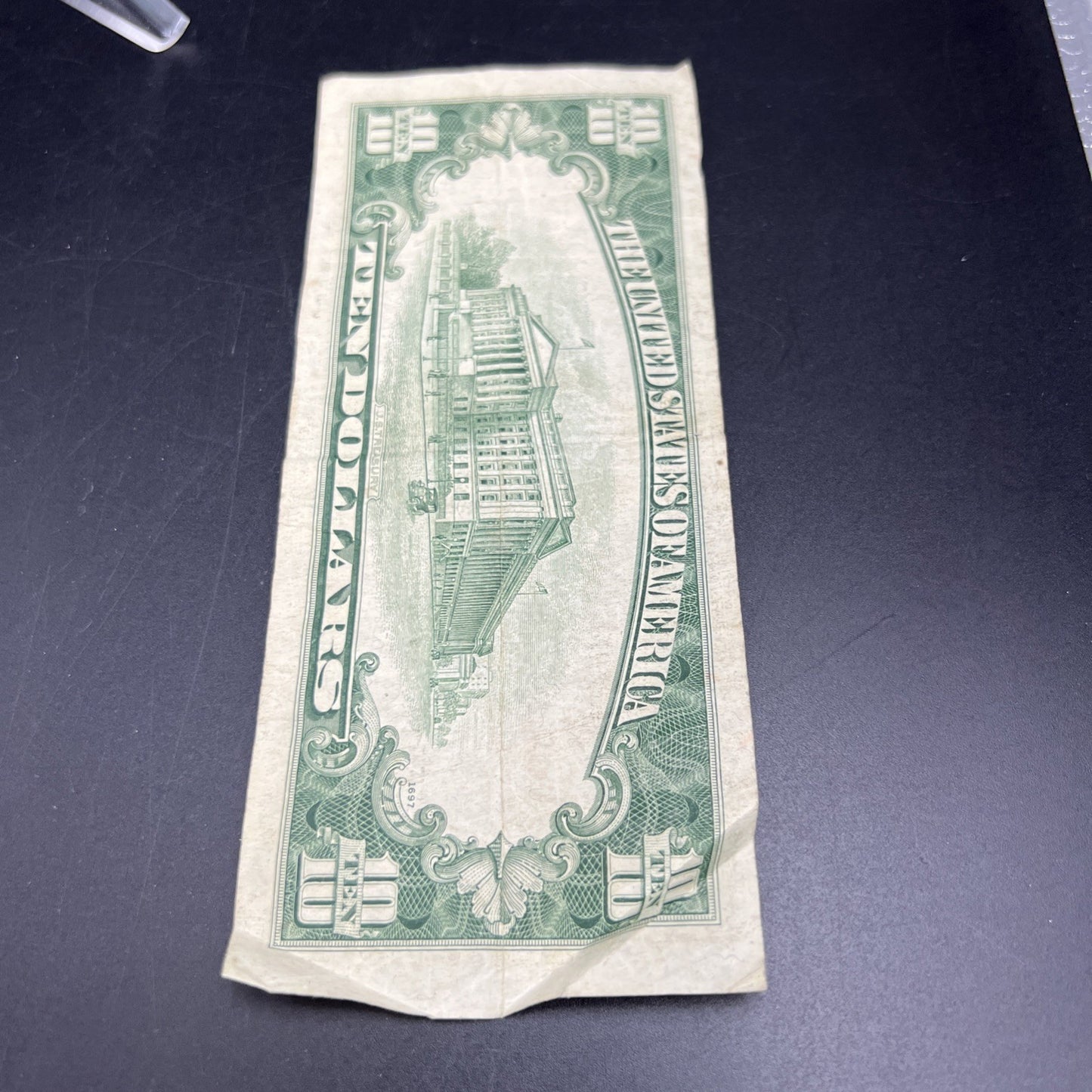 1950 C $10 Green Seal FRN Federal Reserve Note VG Circ #1944 Neat Serial #