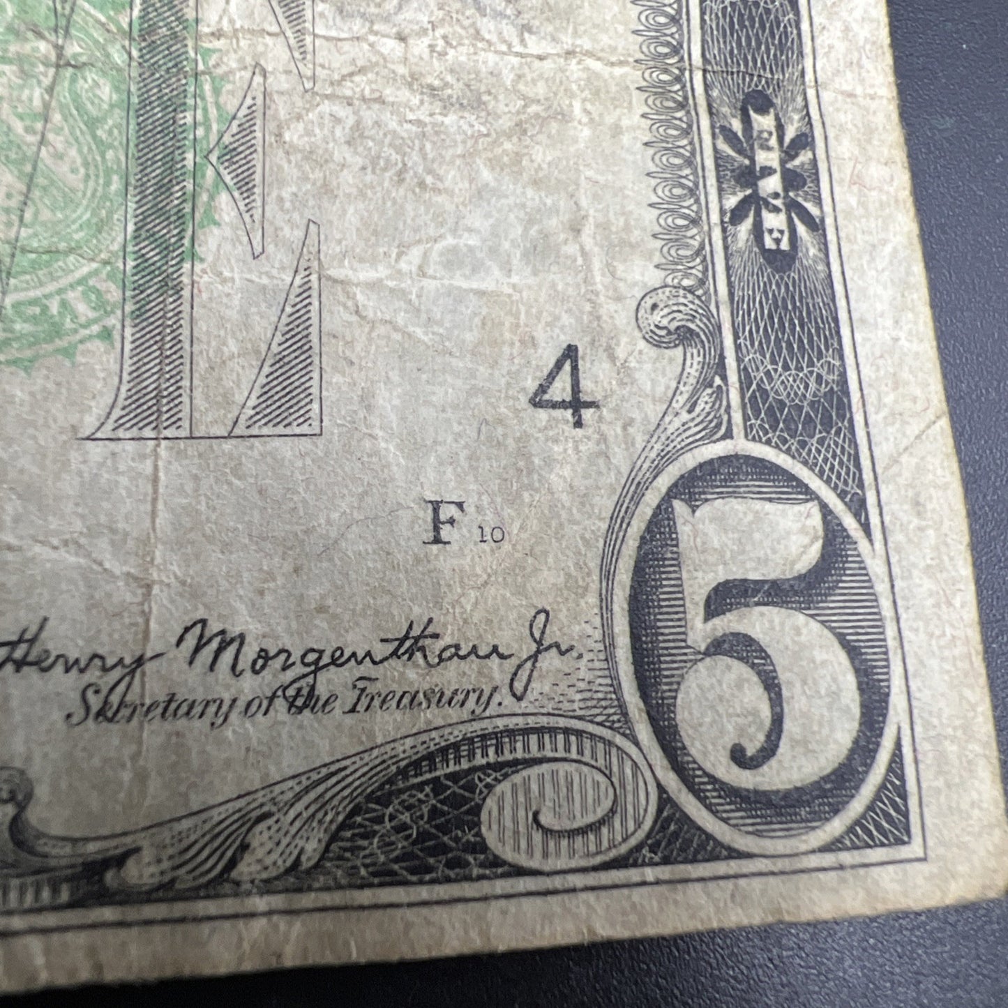 Mule Note 1934 $5 FRN Federal Reserve Note Very Circulated Ohio District #494