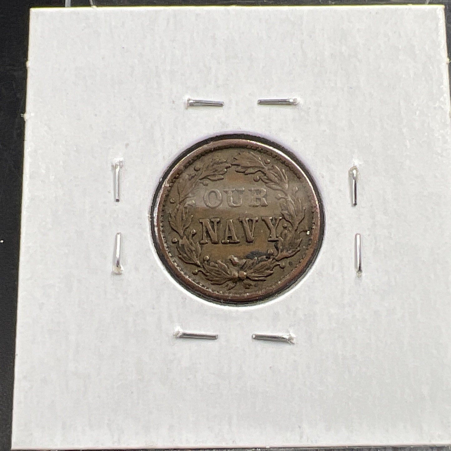 1864 Civil War Token Our Navy - Monitor - Choice VF Very Fine