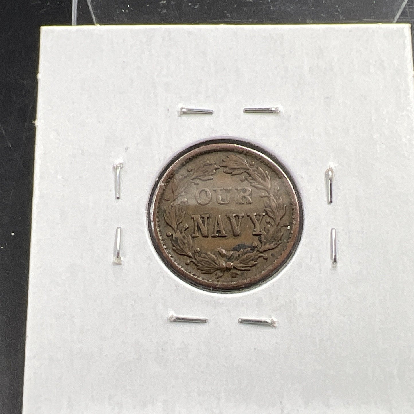 1864 Civil War Token Our Navy - Monitor - Choice VF Very Fine