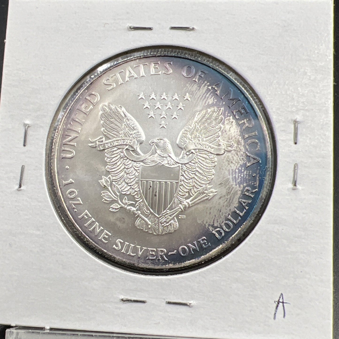 1996 1 OZ American Silver Eagle GEM BU Uncirculated .999 Nice Toning Toner ASE