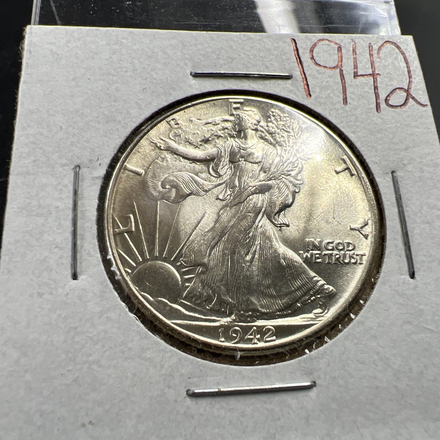 1942 P 50C Walking Liberty Half Dollar BU UNC Uncirculated